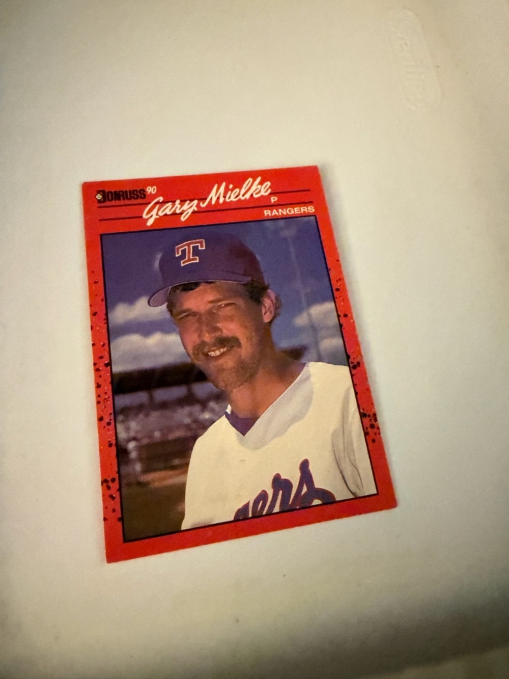 1990 Donruss Gary mielke rangers baseball card